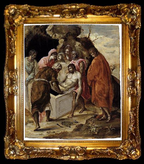 framed  El Greco The Entombment of Christ, ta009-2